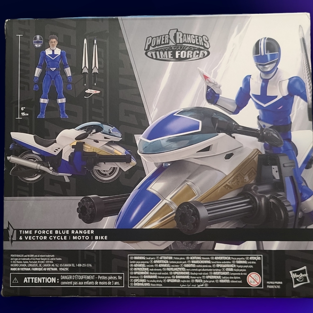 Power Rangers Lightning Collection Time Force Blue Ranger & Vector Cycle 2022 - Picture 2 of 14
